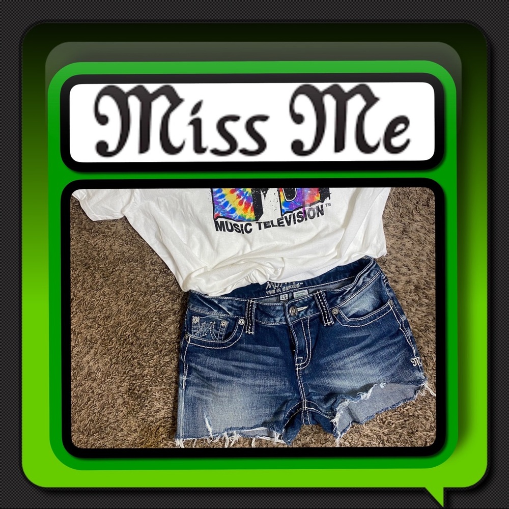 OHHH SO Cute Miss Me Cut Off Shorts
